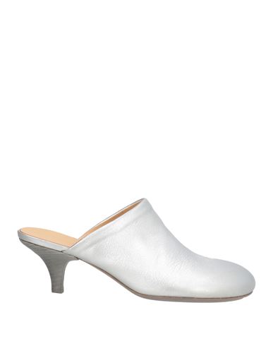 Marsèll 45mm Spilla Laminated Leather Mules In Silver