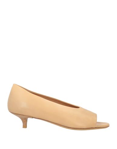 Marsèll Woman Pumps Beige Size 7 Calfskin In Sand