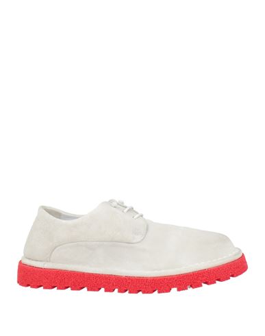 Marsèll Gomme Woman Lace-up Shoes Light Grey Size 8 Leather In Animal Print