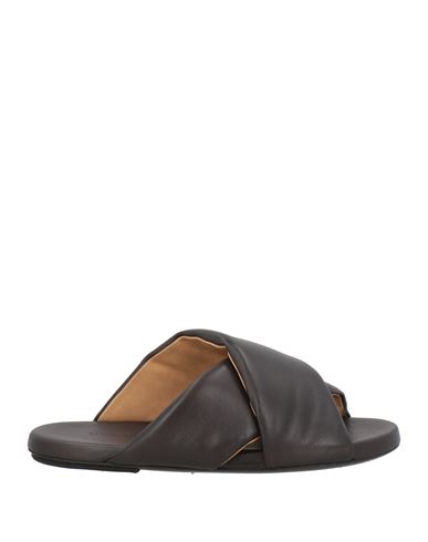 Marsèll Man Sandals Dark Brown Size 7.5 Calfskin