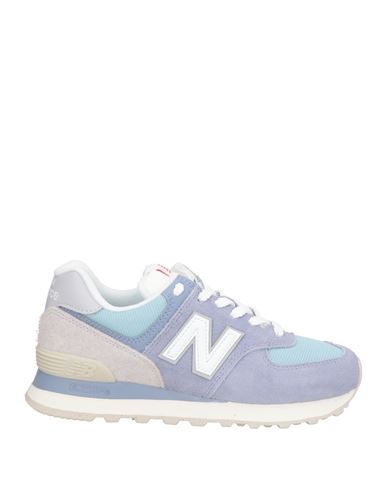 New Balance 574 Woman Sneakers Lilac Size 4.5 Leather, Textile Fibers In Blue