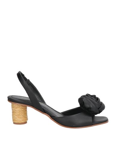 Paloma Barceló Woman Sandals Black Size 8 Leather