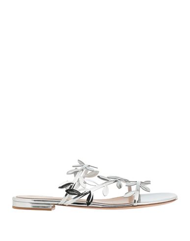 Gianvito Rossi Woman Sandals Silver Size 6 Leather In Silver