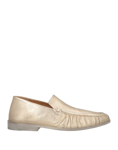 Marsèll Man Loafers Platinum Size 9 Leather In Gold