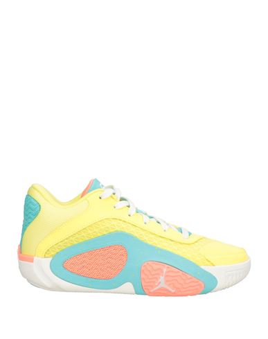 Jordan Jayson Tatum Man Sneakers Pastel Yellow Size 4 Textile Fibers In Multi
