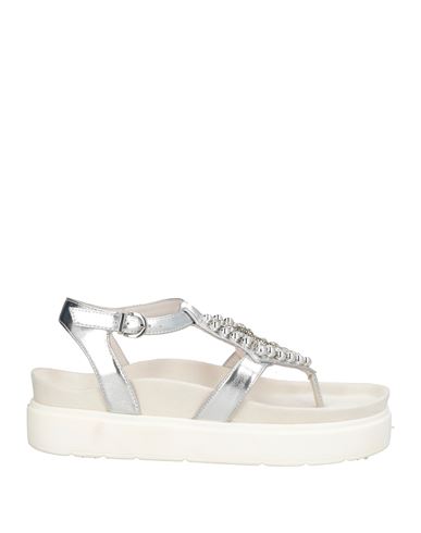 Sandalias de dedo Mujer Plata 38 Mujer