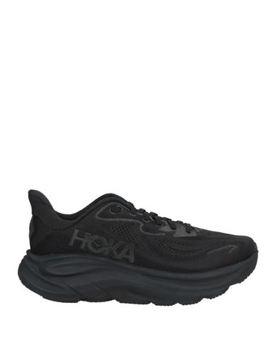 Hoka W Clifton 10 Woman Sneakers Black Size 8 Textile Fibers In Black