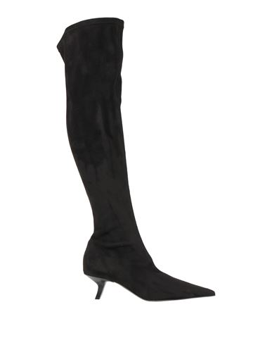 Pinko Woman Boot Black Size 8 Leather In Black