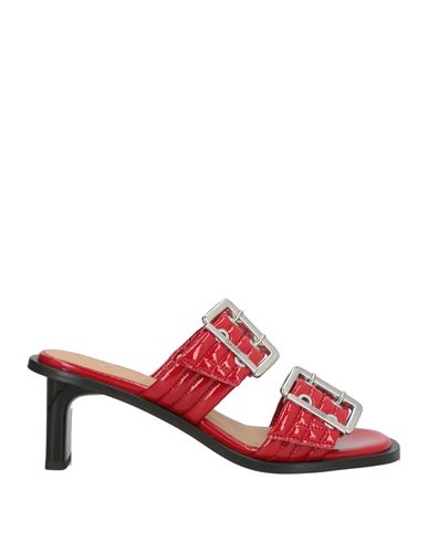 Ganni Woman Sandals Red Size 7 Synthetisches Material