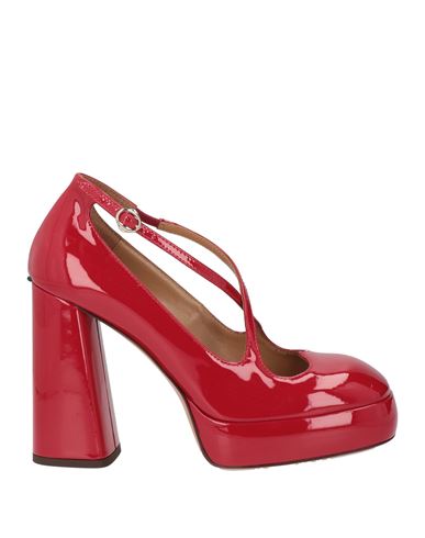 A.bocca A. Bocca Woman Pumps Red Size 7 Leather In Multi