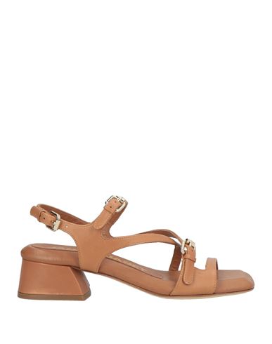 Janet & Janet Woman Sandals Tan Size 8 Leather In Brown