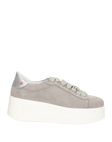 Gio+ Woman Sneakers Grey Size 7 Leather In Gray