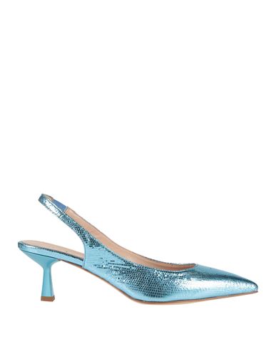 Isabelle  Paris Isabelle Paris Woman Pumps Azure Size 10 Leather In Blue