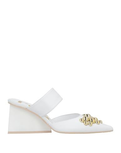 Ras Woman Mules & Clogs White Size 10 Leather In White