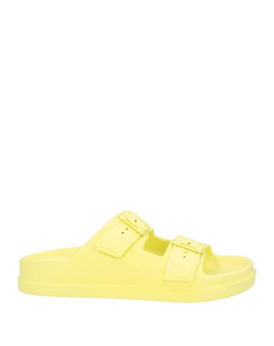Blauer . Woman Sandals Pastel Yellow Size 7.5 Synthetic Fibers