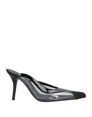 Gia Borghini Woman Mules & Clogs Black Size 8 Synthetic Fibers