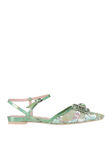 Ras Woman Ballet Flats Light Green Size 8 Synthetisches Material