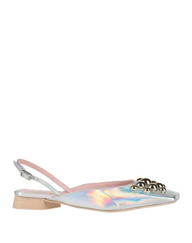 Ras Woman Ballet Flats Silver Size 8 Leather