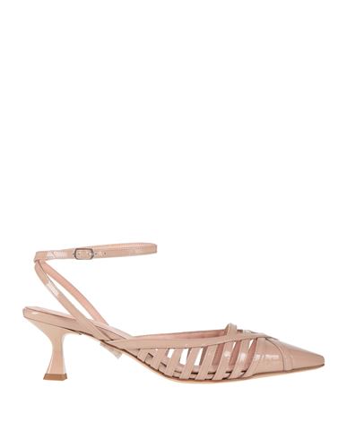 Anna F . Woman Pumps Blush Size 6 Leather In Pink