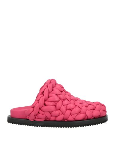 Alanui Woman Mules & Clogs Magenta Size 8 Leather In Purple