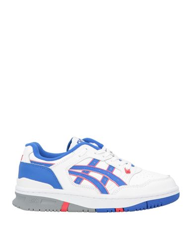 Asics Woman Sneakers White Size 5 Leather, Synthetisches Material