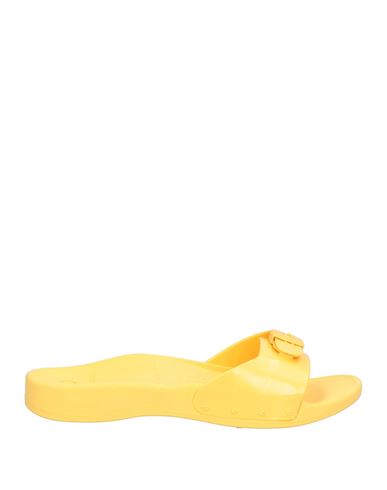 Scholl Woman Sandals Yellow Size 8 Rubber