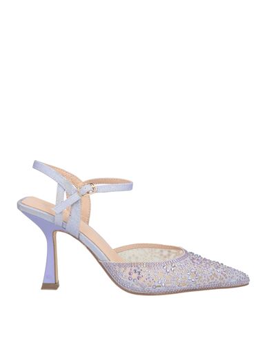 Menbur Woman Pumps Lilac Size 8 Textile Fibers In Purple