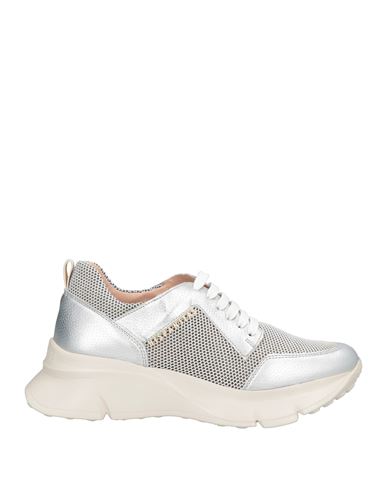 Hispanitas Woman Sneakers Silver Size 6 Textile Fibers