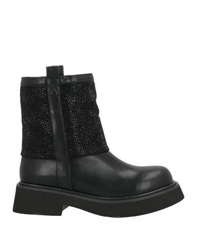 Tosca Blu Woman Ankle Boots Black Size 7 Textile Fibers