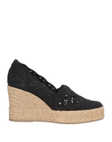 Paloma Barceló Palomitas By  Woman Espadrilles Black Size 10 Textile Fibers