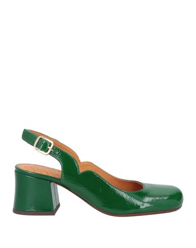 Chie Mihara Woman Pumps Green Size 7 Leather