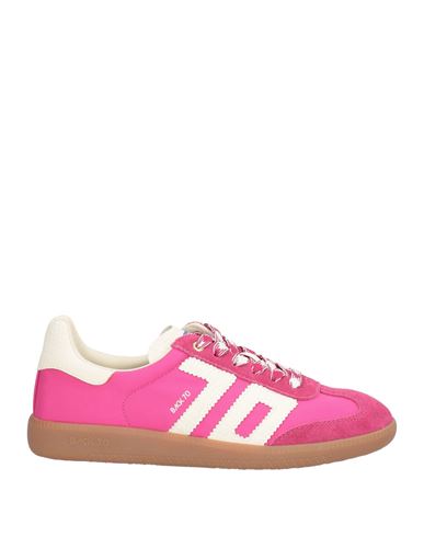 Back 70 Woman Sneakers Fuchsia Size 7 Leather, Textile Fibers In Pink