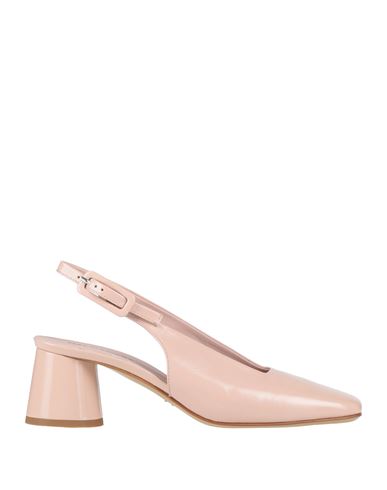 Halmanera Woman Pumps Blush Size 10 Leather In Neutral