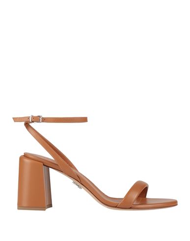 Sergio Levantesi Woman Sandals Brown Size 8 Leather
