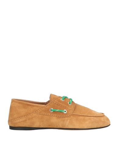 Sandro Woman Loafers Camel Size 6.5 Leather In Brown