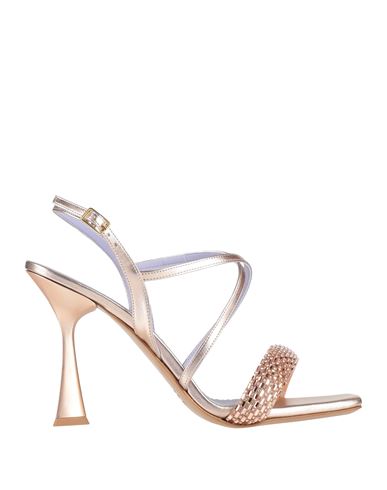Sandalias Mujer Oro rosa 39 Mujer