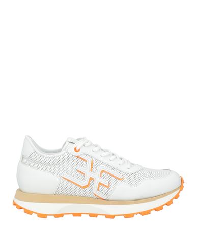 Fabi Man Sneakers White Size 9 Leather