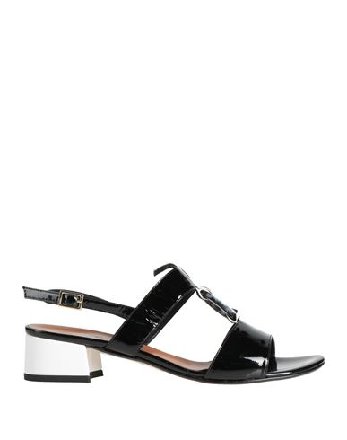 Melluso Woman Sandals Black Size 7 Leather