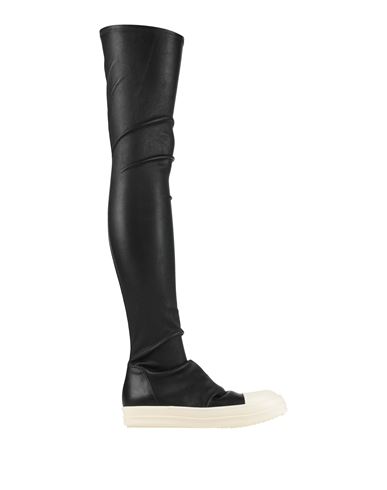 Rick Owens Woman Boot Black Size 11 Leather, Rubber