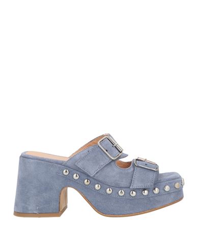 Curiosite Curiosité Woman Sandals Light Blue Size 8 Leather