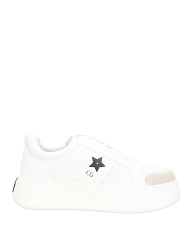 Dior Woman Sneakers White Size 11 Calfskin
