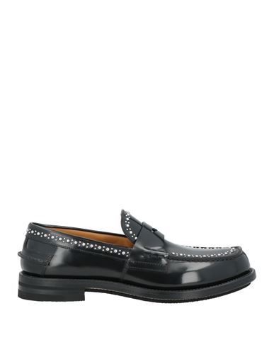 Fabi Man Loafers Black Size 9 Leather