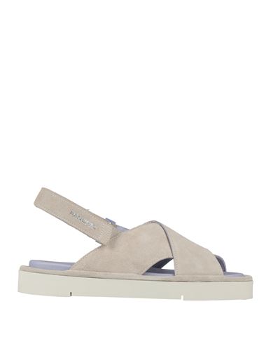 Pànchic Panchic Woman Sandals Beige Size 9 Leather In Gray
