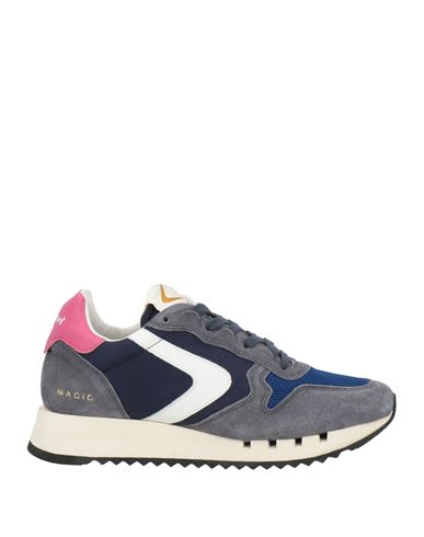 Valsport Woman Sneakers Slate Blue Size 6.5 Leather, Textile Fibers In Multi