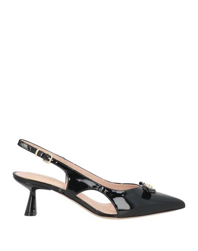 Evaluna Woman Pumps Black Size 7 Leather