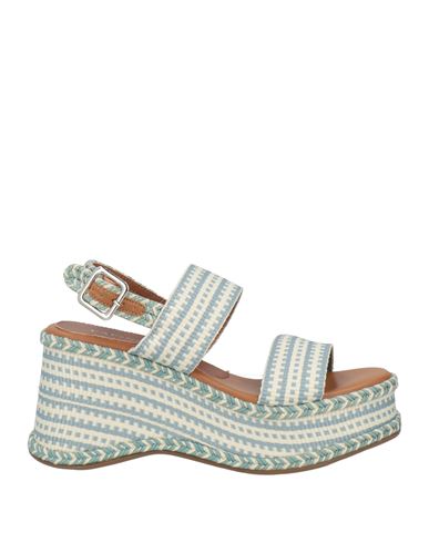 Cafènoir Woman Sandals Off White Size 8 Textile Fibers