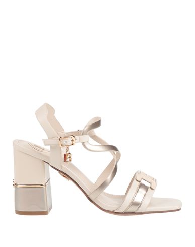 Laura Biagiotti Woman Sandals Ivory Size 7 Synthetic Material In White
