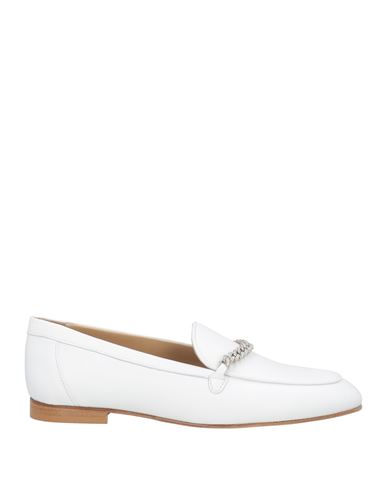 Baldinini Woman Loafers White Size 8 Leather