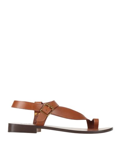 Soeur Woman Thong Sandal Tan Size 7 Leather In Brown