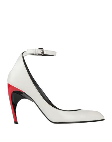 Alexander Mcqueen Mcqueen Woman Pumps White Size 8 Leather